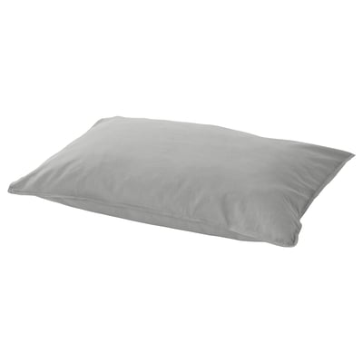 ÄNGSLILJA light grey pillowcase, soft cotton, rectangular shape, simple design.