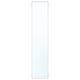 ÅHEIM mirror door: tall, rectangular, silver frame, reflective surface, with soft-close hinges.