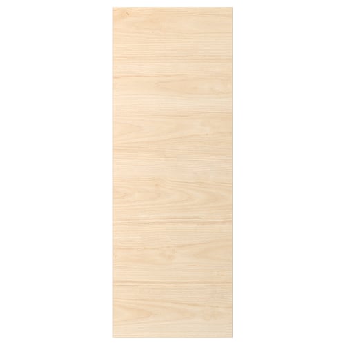 ASKERSUND door in light ash wood grain, rectangular shape, durable melamine surface.