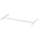 AURDAL white shelf, minimalist square design, fits between panels or walls.