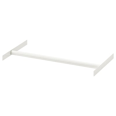 AURDAL white shelf, minimalist square design, fits between panels or walls.
