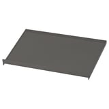 Black metal shelf, rectangular, simple design, AURDAL.