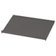 Black metal shelf, rectangular, simple design, AURDAL.