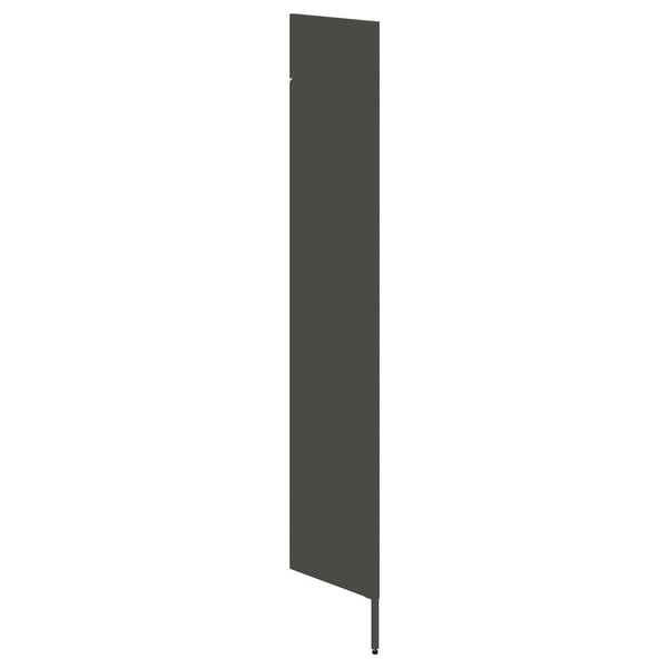 Black AURDAL storage unit, modern, particle board & steel.