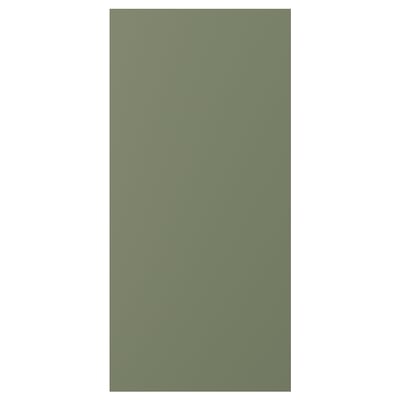 Green kitchen cover panel, rectangular, matte finish.