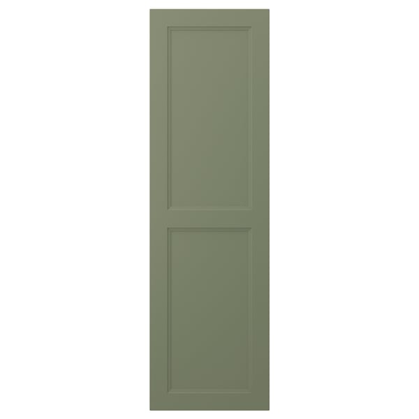 A green rectangular AXSTAD cabinet door with a matte finish and inset panel design.