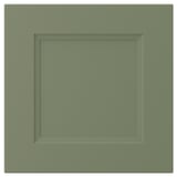 AXSTAD green cabinet door, matte, square frame inset, recycled plastic foil.