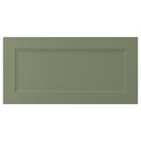 AXSTAD green cabinet door. Simple rectangular design, matte finish.