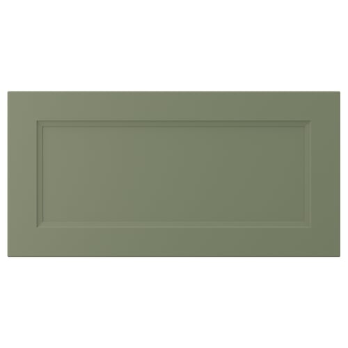AXSTAD green cabinet door. Simple rectangular design, matte finish.