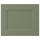 AXSTAD cabinet door, green, square, smooth surface with recessed panel.