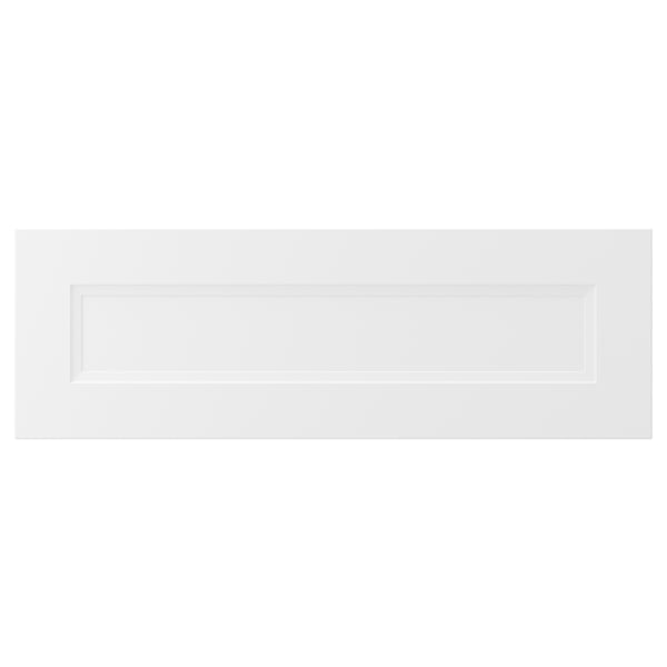 AXSTAD: white, matt kitchen drawer front - soft lines, inset panel, modern & traditional design.