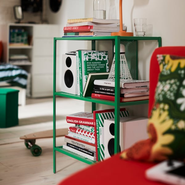 BAGGEBO Shelving unit, bright green, 60x30x80 cm