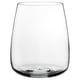 A clear, cylindrical glass vase. It is simple and unadorned, with a smooth surface and a round base. Ideal for holding flower arrangements.