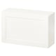White BESTÅ storage unit, rectangular, minimalist design.