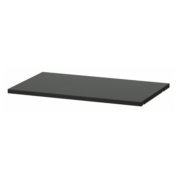 BOAXEL black shelf, modern minimalist design with matte finish.