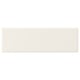 BODBYN white kitchen cabinet; bevelled panels, smooth lacquered off-white fiberboard.