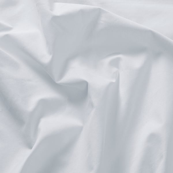 Soft, crisp white cotton fabric, pre-cut and neatly folded. Ideal for crafting and sewing projects.