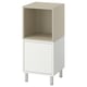 EKET Cabinet combination with legs, white/beige, 35x35x80 cm