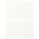 White ENHET cabinet, sleek modern design with smooth plastic foil surface, rectangular shape, and durable construction.