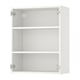 White ENHET wall cabinet, 2 shelves, minimalist design.