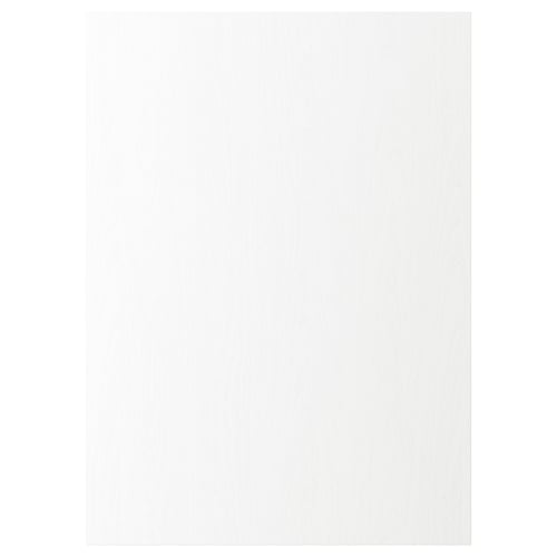 ENKÖPING - white cabinet front with wooden texture, 25-year warranty, foil-covered particleboard.