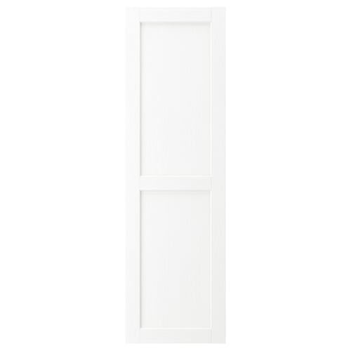 ENKÖPING white cabinet door, sleek and classic with subtle wood grain texture.
