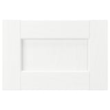 ENKÖPING white cabinet with simple, rectangular design featuring wood-like foil.
