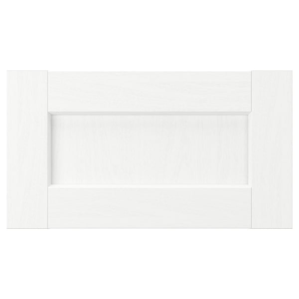 ENKÖPING white foil kitchen door, rectangular shape, classic design.