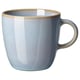 FÄRGKLAR mug, light blue, round shape, glossy glazed ceramic, simple handle design.