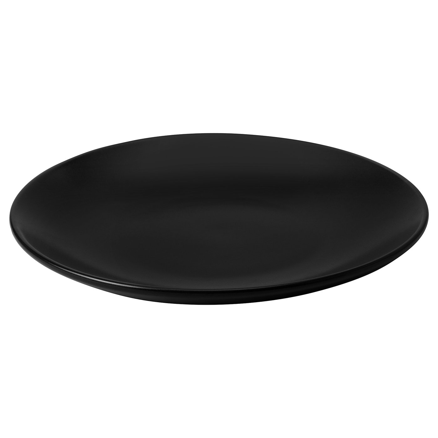 FÄRGKLAR Side plate, matt dark grey, 20 cm