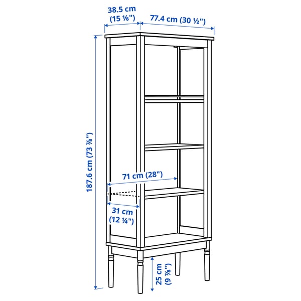 Illustration with measurements for the product: FÄRJKARL.