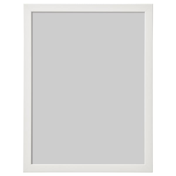 White FISKBO frame, safe plastic, kids rooms, hangs horizontal or vertical.