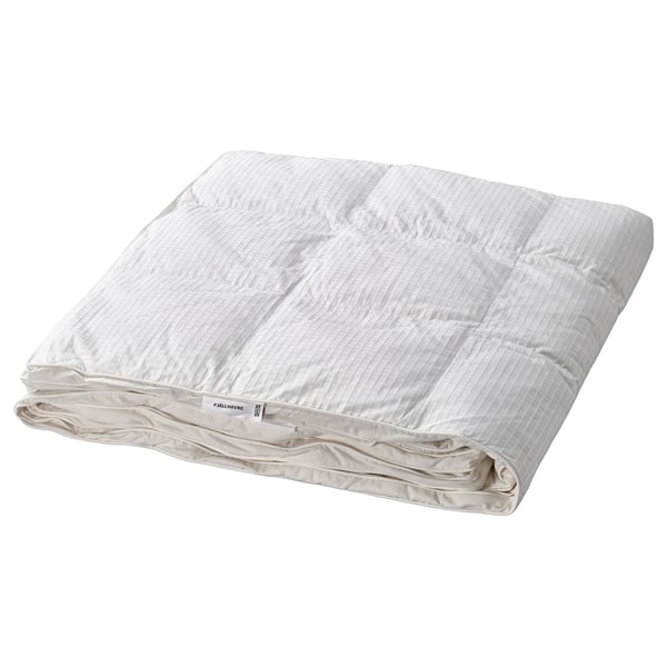 FJÄLLHAVRE white duvet, soft & warm, down-filled, clean design.