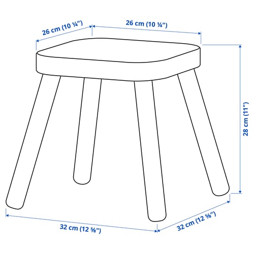 Illustration with measurements for the product: FLISAT.