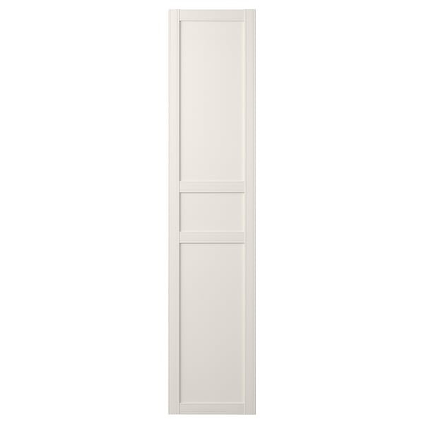 FLISBERGET door, white, wooden, rectangular, traditional design.