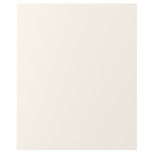 A pale FÖRBÄTTRA panel, a fiberboard painted with acrylic and polyester. Its rectangular shape a smooth, minimalist design.