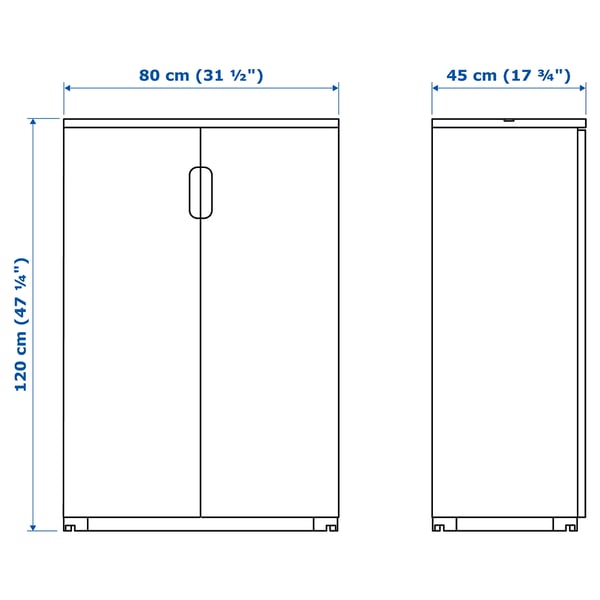 Illustration with measurements for the product: GALANT.