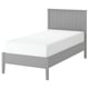 A GULLABERG bed in grey with a traditional headboard. It sturdy wooden legs and a scandinavian design.