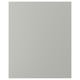 This image displays a HAVSTORP light grey kitchen cabinet panel. Its rectangular, smooth, and made from fibreboard with an acrylic paint finish.