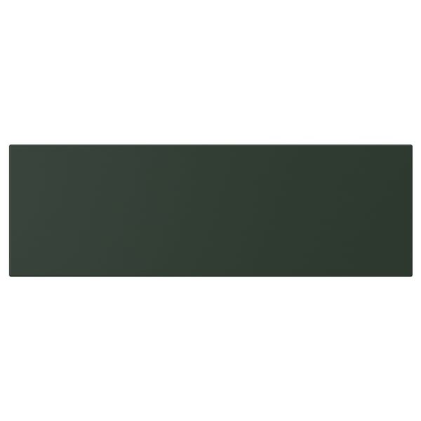A green rectangular shelf with smooth edges.