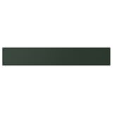 HAVSTORP rectangular green shelf, fiberboard, minimalist design.