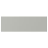 HAVSTORP light grey kitchen front, rectangular shape, smooth feel, clean lines.