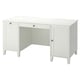 IDANÄS white desk - sleek, storage, cable management