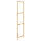 IVAR wooden shelf unit in natural finish. Rectangular design with vertical slats and pegboard style holes. Made from solid pine.