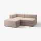 JÄTTEBO modular sofa, beige, sleek design, l-shaped, comfortable, with storage.