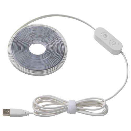 KABBLEKA led light strips with a remote control, usb connexion, and flexible design.
