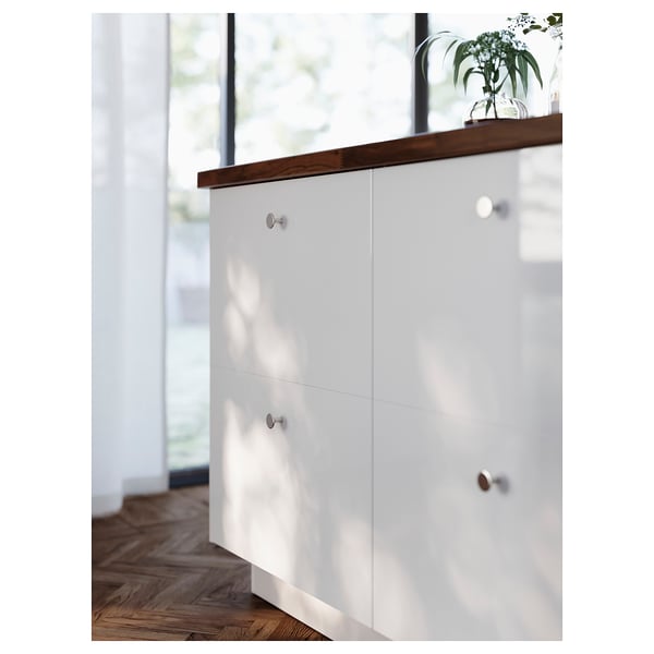 KARLBY Worktop for kitchen island, walnut/veneer, 188x106.7x3.8 cm
