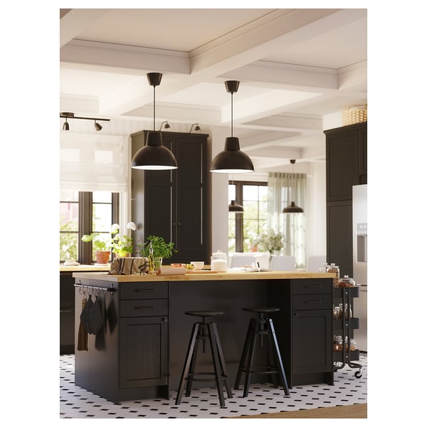 KARLBY Worktop, oak/veneer, 249x3.8 cm