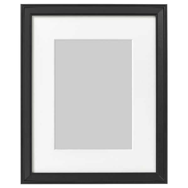 Black KNOPPÄNG picture frame, rectangular with thin edge.