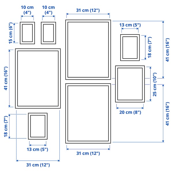 Illustration with measurements for the product: KNOPPÄNG.